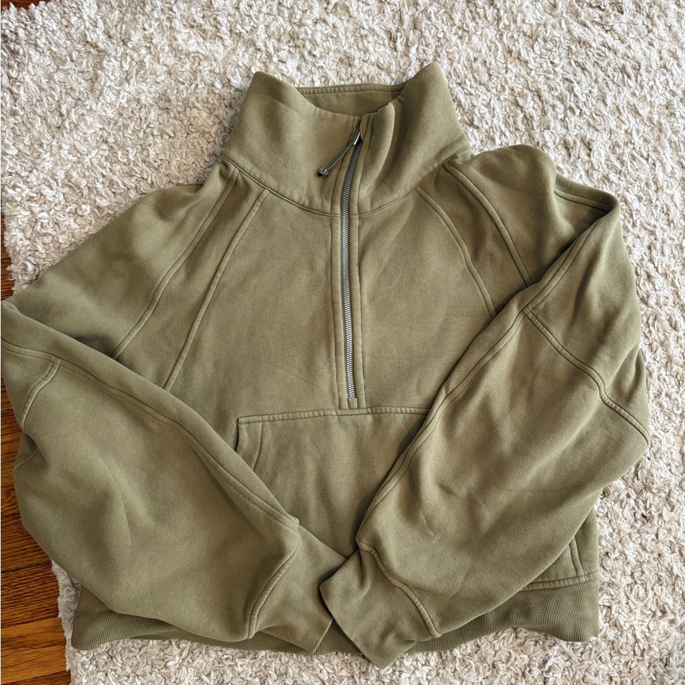 Lululemon Olive Green Scuba Funnel Neck XL/XXL